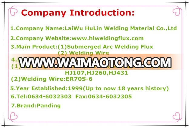 Pressure Vessel Welding Flux/Submerged Arc Welding Flux/High Speed Welding Flux Sj503